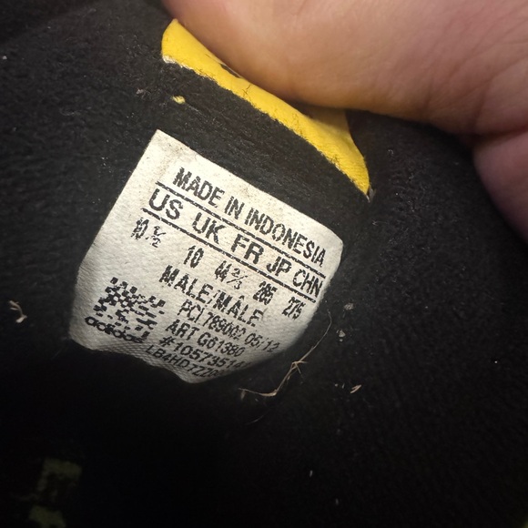 Adidas RaRe JEREMY SCOTT  Sneakers CHENILLE Shoes teddy Mens sz 9.5 fun - Picture 9 of 9